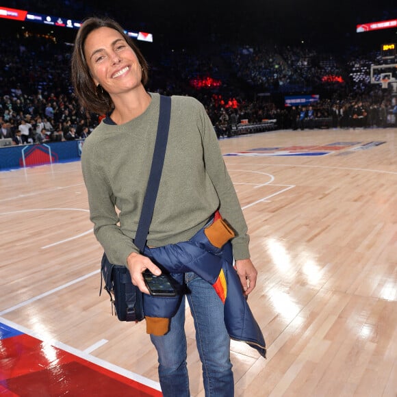 Alessandra Sublet au match de NBA Game Paris 2020 entre les Bucks de Milwaukee et les Charlotte Hornet à l'AccorHotels Arena à Paris le 24 janvier 2020. © Veeren / Bestimage