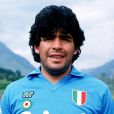 Archives - Diego Maradona avec le maillot de l'équipe de football de Naples. Le 30 juillet 1987 © Imago / Panoramic / Bestimage