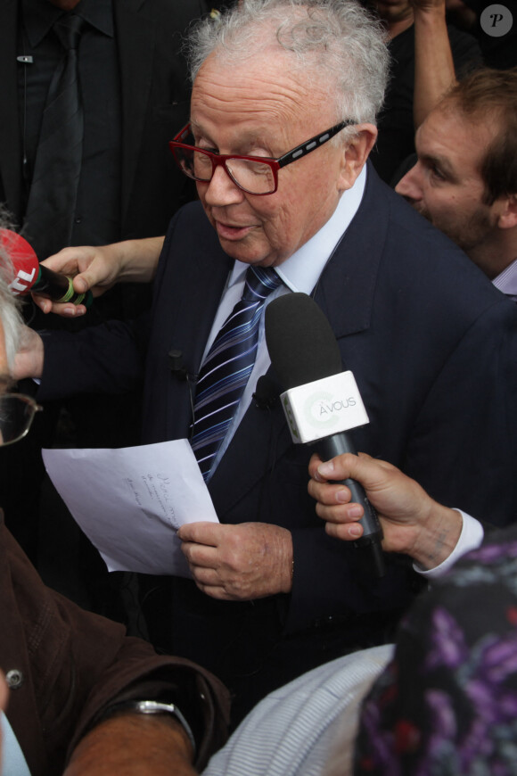 Phillipe Bouvard - Enregistrement de la dernière émission "Les Grosses Têtes" par Philippe Bouvard, dans les studios de la radio RTL à Paris. Le 25 juin 2014