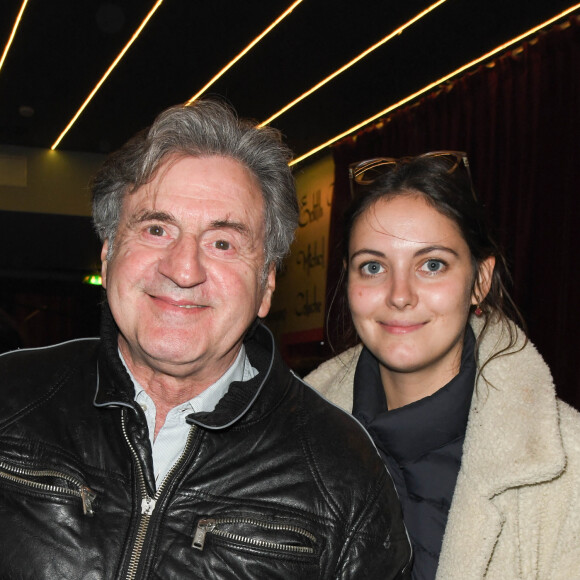 Exclusif - Daniel Auteuil et sa fille Nelly - People au concert de Dave à Bobino à Paris le 18 novembre 2019. © Coadic Guirec/Bestimage