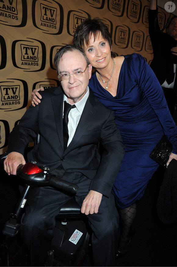 David Lander de "Laverne et Shirley" et sa femme Kathy Fields arrivent à la 10ème édition des TV Land Awards le 14 avril 2012 au Lexington Avenue Armory à New York