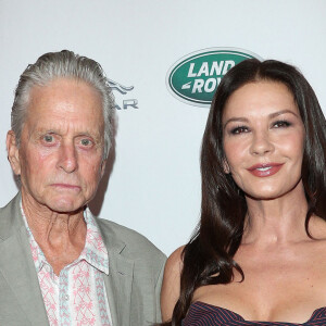 Michael Douglas et sa femme Catherine Zeta-Jones - Tapis rouge de la soirée BBC America TV à Los Angeles Le 21 septembre 2019