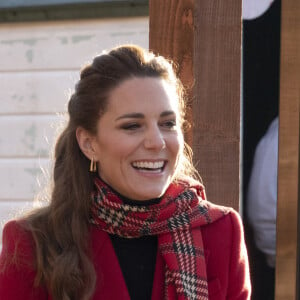 Le prince William et Catherine Kate Middleton rencontrent des étudiants au chateau de Cardiff pour évoquer leur ressenti sur le confinement le 8 décembre 2020.