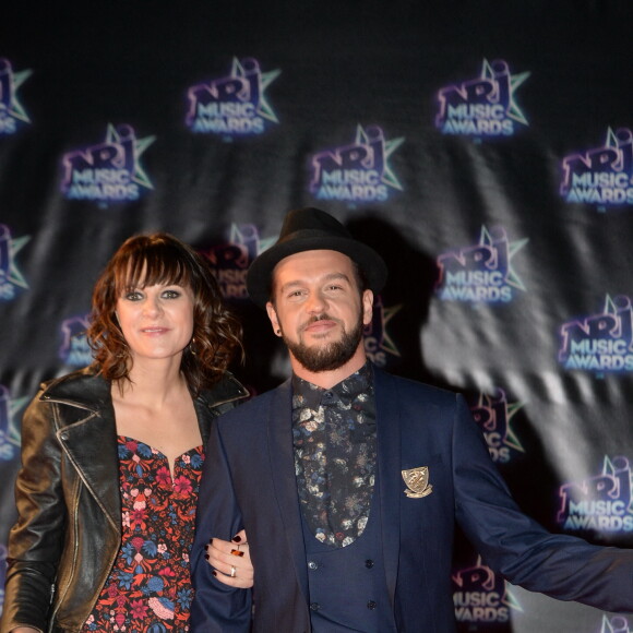 Claudio Capéo et Aurélie Willgallis lors de la 18ème cérémonie des "NRJ Music Awards" au Palais des Festivals à Cannes, le 12 novembre 2016. © Rachid Bellak/Bestimage 