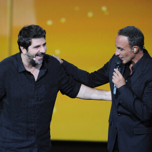 Exclusif - Patrick Fiori et Nikos Aliagas - Enregistrement de l'émission "La Chanson secrète 6" à la Scène musicale à Paris, qui sera diffusée le 12 décembre sur TF1. © Gaffiot-Moreau / Bestimage 