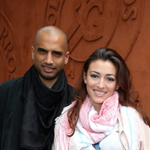Aurélien Capoue et son ex-femme Rachel Legrain-Trapani - People au village des Internationaux de France de tennis de Roland Garros à Paris, le 28 mai 2014.