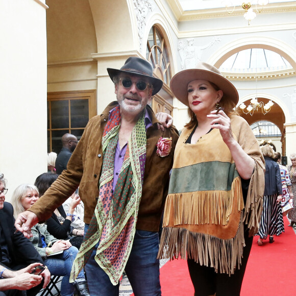 Jean-Marie Duprez et Catherine Jacob - Défilé "Over Fifty... et alors !" à la galerie Vivienne à Paris le 17 Juin 2019. © Dominique Jacovides/Bestimage