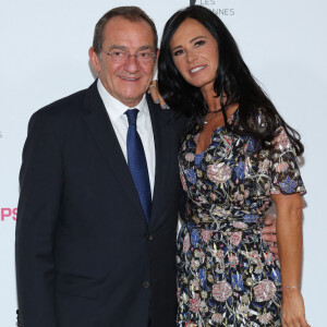 Jean-Pierre Pernaut et sa femme Nathalie Marquay - Gala de charité au profit de l'association "Les Bonnes fées" à l'hôtel d'Evreux, Place Vendôme à Paris, le 20 mars 2017. © CVS/Bestimage