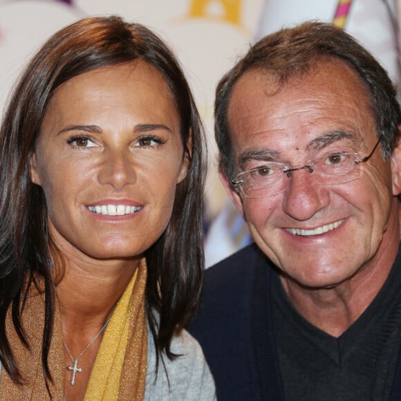 Jean-Pierre Pernaut et sa femme Nathalie Marquay à Paris le 10 novembre 2013