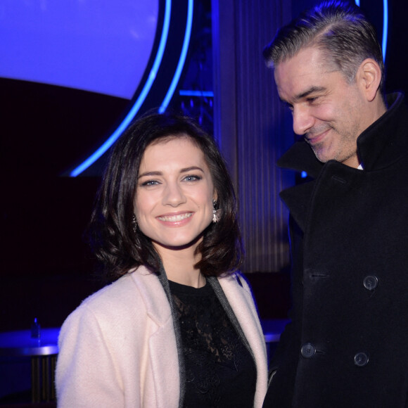 Exclusif -François Vincentelli et sa compagne Alice Dufour - Lancement du nouveau parfum "Black Opium Intense" d'Yves Saint Laurent au Boum Boum à Paris, le 5 février 2019. © Rachid Bellak/Bestimage