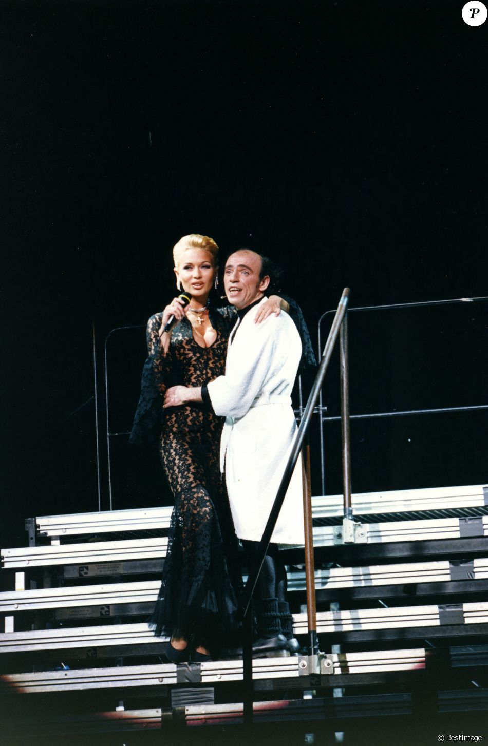 Elie Kakou au Zenith de Paris 1995 avec Marlene Mourreau Purepeople