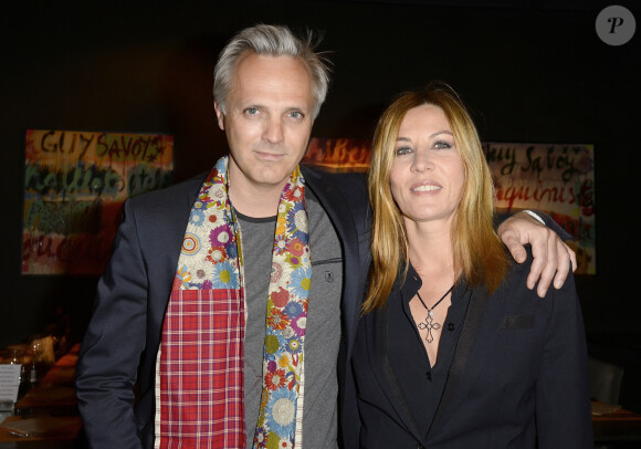 Mathilde Seigner et son compagnon Mathieu Petit - Soirée pour les 12 ans de l'Atelier du Maître Albert à Paris, le 30 mars 2015. 