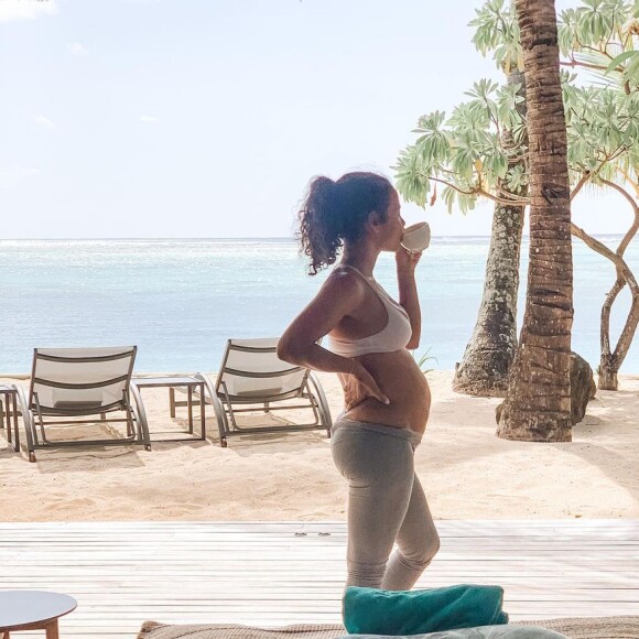 Christina Milian, enceinte de M. Pokora, a posté cette photo sur Instagram.