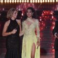 Sylvie Tellier, Clémence Botino (Miss France 2020) et Jean-Pierre Foucault, élection de Miss France 2021 le 19 décembre sur TF1
