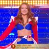 Miss Limousin : Léa Graniou lors du défilé des 15 demi-finalistes sur le thème du 14 juillet - élection de Miss France 2021 le 19 décembre sur TF1