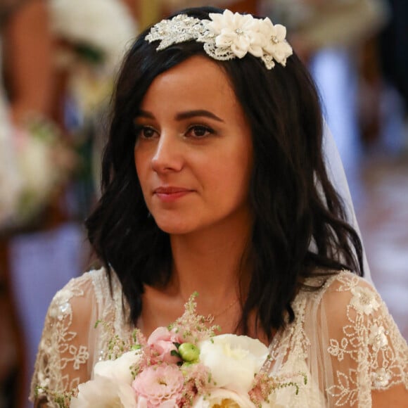 Exclusif - Prix spécial - Mariage religieux en l'église de Villanova d' Alizée et Grégoire Lyonnet - Villanova le 18 juin 2016 © Olivier Huitel - Olivier Sanchez / Bestimage - Crystal