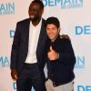 Omar Sy, Jamel Debbouze - Avant première du film "Demain tout commence" au Grand Rex à Paris le 28 novembre 2016. © Coadic Guirec/Bestimage 