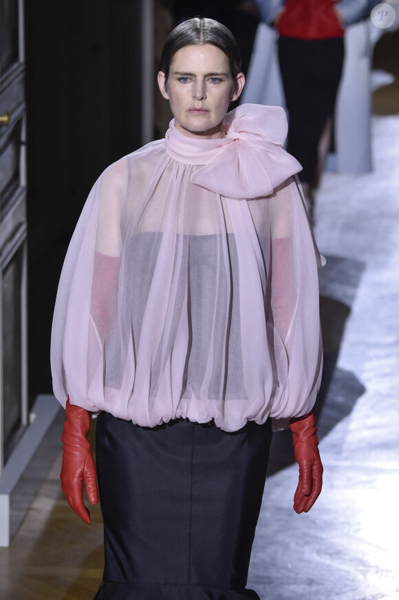 Stella Tennant - Défilé de mode Haute-Couture printemps-été 2020 "Valentino" à Paris. Le 22 janvier 2020 