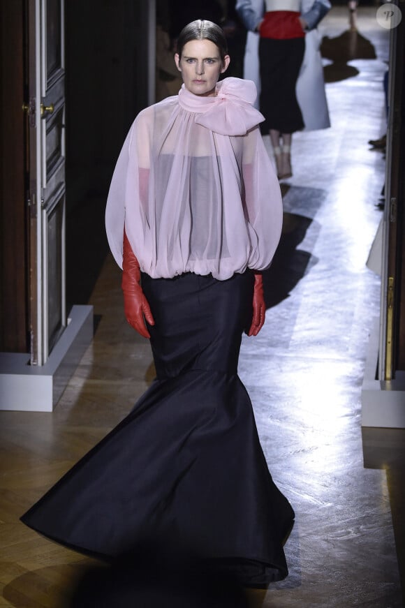 Stella Tennant - Défilé de mode Haute-Couture printemps-été 2020 "Valentino" à Paris. Le 22 janvier 2020 
