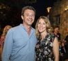 Exclusif - Benjamin Griveaux, Secrétaire d'État auprès du Premier ministre et Porte-parole du gouvernement avec sa femme Julia Minkowski - Festival de Ramatuelle: Julien Clerc "La tournée des cinquante ans" à Ramatuelle, France, été 2018. © Cyril Bruneau/Festival de Ramatuelle/Bestimage 