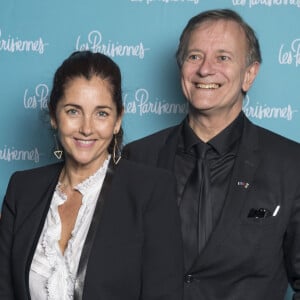 Exclusif - Cristina Reali et Francis Huster - Photocall de la première du spectacle "Les Parisiennes" aux Folies Bergères à Paris le 24 mai 2018.  © Olivier Borde - Pierre Perusseau/Bestimage 