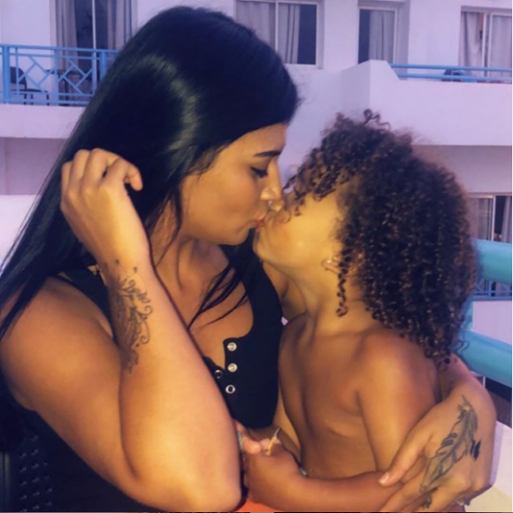 Jessica de "Secret Story 8" complice avec sa fille Kiyara sur Instagram, le 9 août 2019