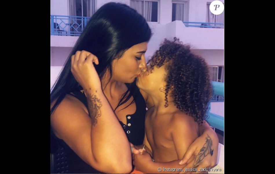 Jessica de "Secret Story 8" complice avec sa fille Kiyara sur Instagram, le 9 août 2019