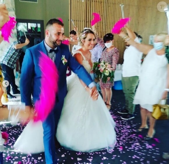 Photos du mariage de Claire et Sébastien de "L'amour est dans le pré", saison diffusée en 2015.