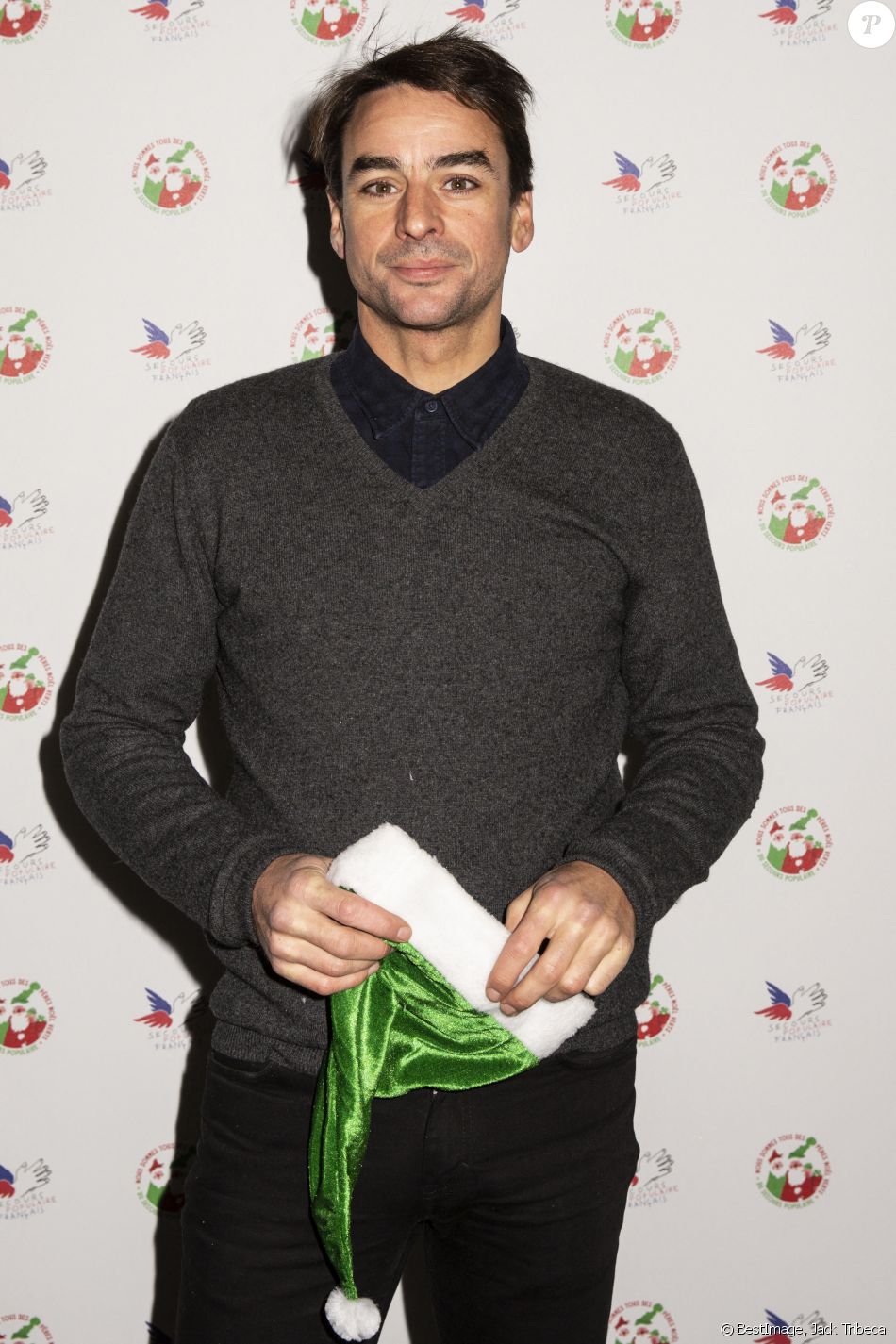 Semi-Exclusif - Julian Bugier - Réception annuelle du Secours Populaire au Musée des Arts Forains à Paris. Le 9 décembre 2019 © Jack Tribeca / Bestimage