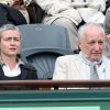 François Berléand et sa compagne Alexia Stresi - 9e jour des internationaux de France de Roland-Garros. Le 4 juin 2012.
