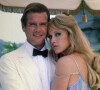 Tanya Roberts et Roger Moore dans le film James Bond Dangereusement Vôtre en 1985. © MPP Marlyse / Bestimage 
