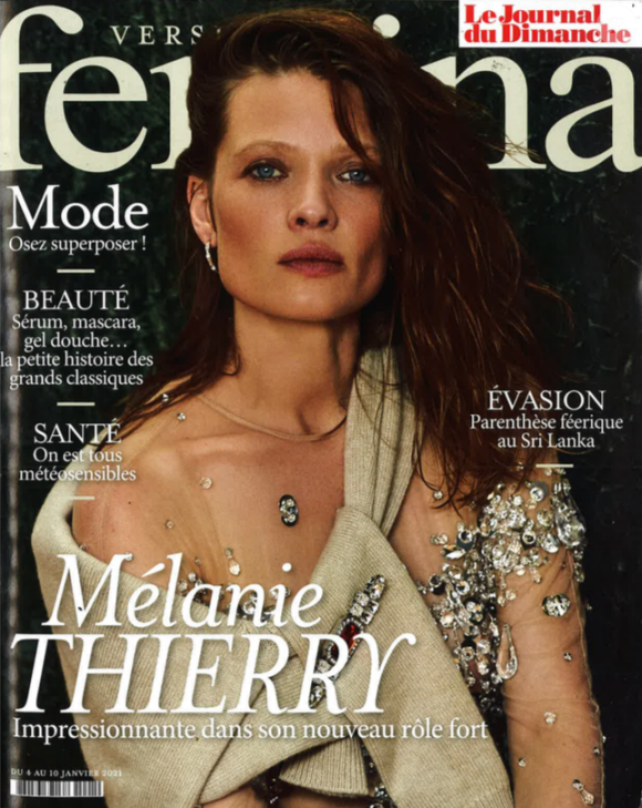 Mélanie Thierry dans le magazine "Version Femina" du 4 janvier 2021.