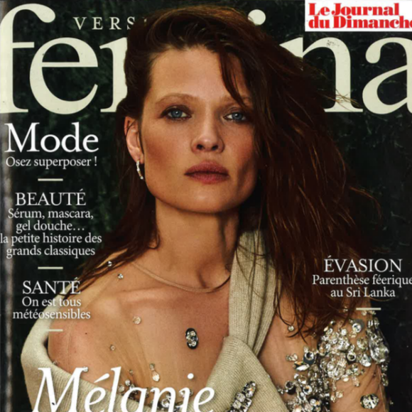 Mélanie Thierry dans le magazine "Version Femina" du 4 janvier 2021.