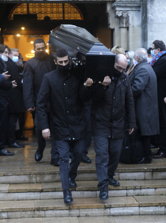 Obsèques du pianiste, jazzman, compositeur et chef d'orchestre Claude Bolling en l'église Saint-Louis de Garches le 6 janvier 2021.