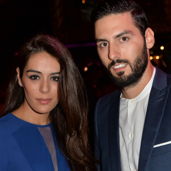 Sofia Essaïdi et son compagnon Adrien Galo - Soirée des 80 ans de Lancôme au Casino de Paris lors de la fashion week Haute Couture Automne-Hiver 2015/2016 à Paris, le 7 juillet 2015.