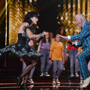 Exclusif - Jacky (Jacques Jakubowicz) et la chanteuse Lio - Enregistrement de l'émission "300 Choeurs chantent Les plus beaux duos" à Paris, qui sera diffusée le 8 janvier 2021 sur France 3. © Tiziano Da Silva / Bestimage