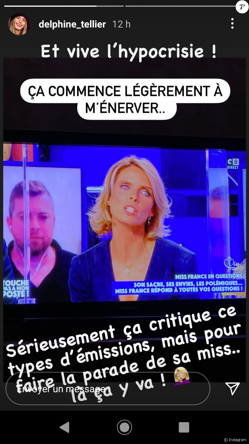 Sylvie Tellier taclée par sa soeur Delphine sur Instagram, le 7 janvier 2021