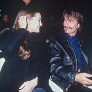 Vanessa Paradis et Florent Pagny à la Fashion Week de Paris en 1992.