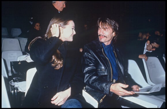 Vanessa Paradis et Florent Pagny à la Fashion Week de Paris en 1992.