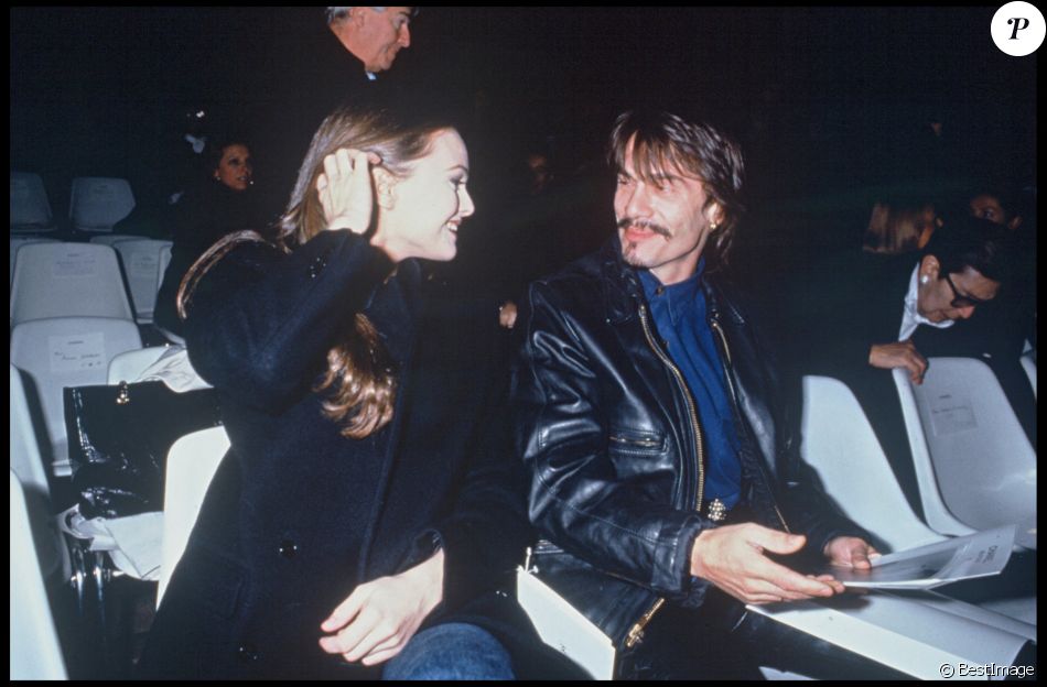 Vanessa Paradis et Florent Pagny à la Fashion Week de Paris en 1992.