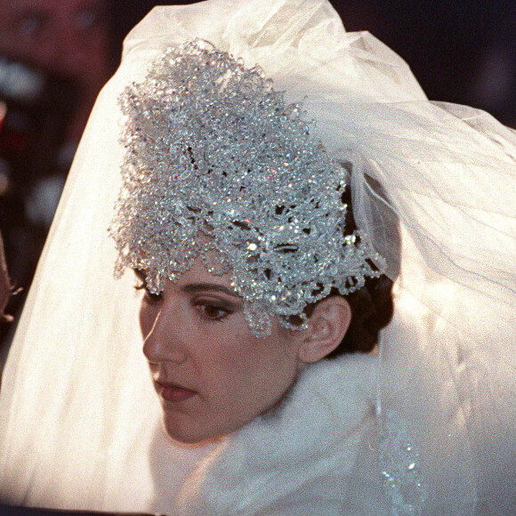 Mariage de Céline Dion et René Angélil, le 17 décembre 1994 à Montréal.