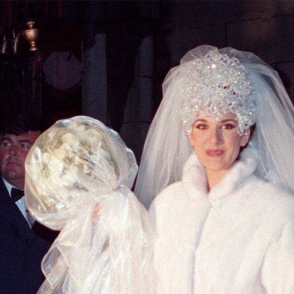 Mariage de Céline Dion et René Angélil, le 17 décembre 1994 à Montréal.