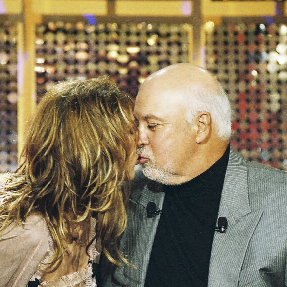 Archives - Céline Dion et son mari René Angelil - Enregistrement de l'émission "Vivement Dimanche" avec C.Dion comme invitée. Le 18 mars 2002 © Patrick Carpentier / Bestimage 