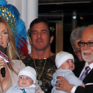 Céline Dion avec son mari René et leurs enfants à Las Vegas pour son retour en 2011