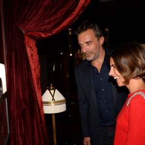 Alessandra Sublet et son mari Clément Miserez - Soirée d'inauguration de l'Hôtel Fouquet's Barrière à Paris le 14 septembre 2017. © Rachid Bellak/Bestimage