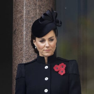 Catherine Kate Middleton, duchesse de Cambridge - La famille royale au balcon du Cenotaph lors de la journée du souvenir (Remembrance day) à Londres le 8 novembre 2020