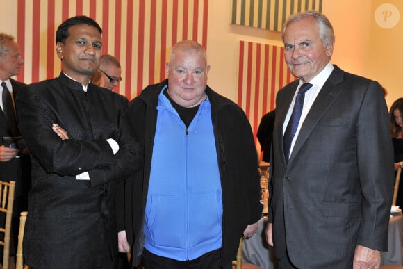 Ashok Adiceam, Claude Lévêque et Bernard Magrez - Diner des amis du musée d'art moderne de la ville de Paris, le 16 octobre 2012.