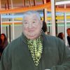 Claude Lévêque au vernissage de l'exposition de Daniel Buren pour Monumenta au Grand Palais, à Paris