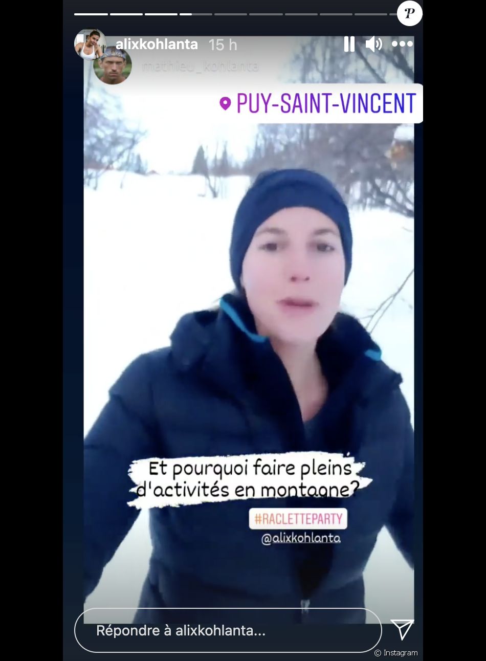 Alix et Mathieu en vacances au ski au Puy-Saint-Vincent en janvier 2021.