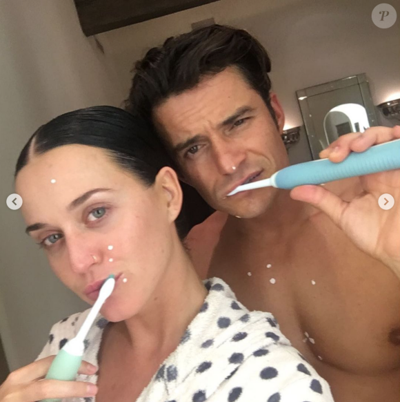 Katy Perry et Orlando Bloom. Le 12 janvier 2020.
